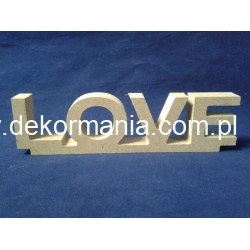 LOVE  napis  MDF #16mm ,    15x4cm